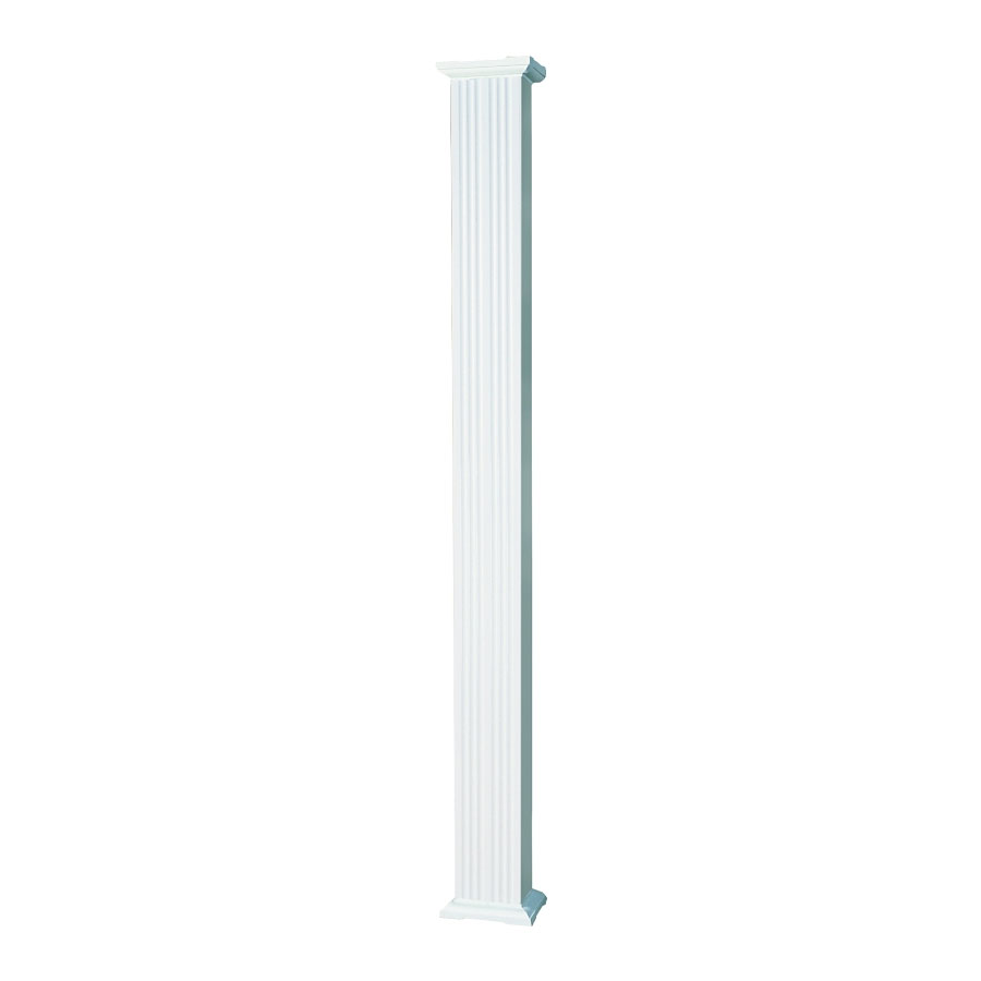 FLUTED GLOSS WHITE ALUM COLUMN - LWI Supply - Montgomery