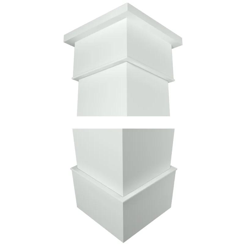 4" CRAFTSMAN POST CAP/BASE SET - LWI Supply - Montgomery